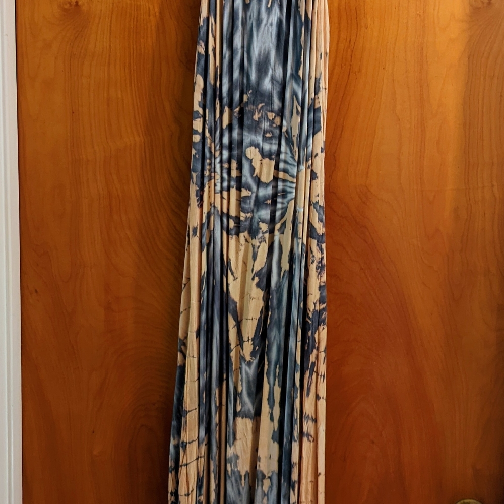 Full length summer tie dye dress